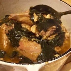 Braised Rabbit with Wakame and cashews