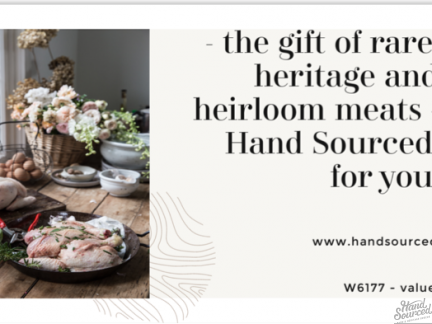 Hand sourced gift voucher