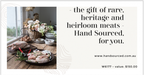 Hand sourced gift voucher