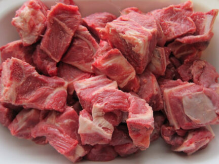 Wild goat curry portions, bone-in and wild-harvested in regional Australia. Ideal for stews and curries. Ethically sourced and full of flavour. Supplied frozen, 10–12kg cartons.