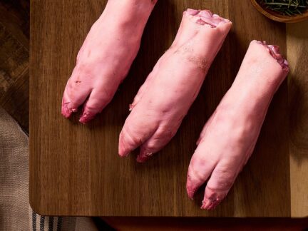 Regeneratively farmed pork trotters